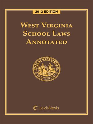 cover image of West Virginia School Laws Annotated